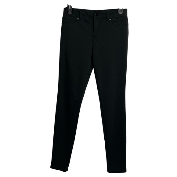 AGB Women’s Soft Knit Pants Sz 6 Stretch Black Pockets Elastic On Waistband Side - Picture 1 of 4